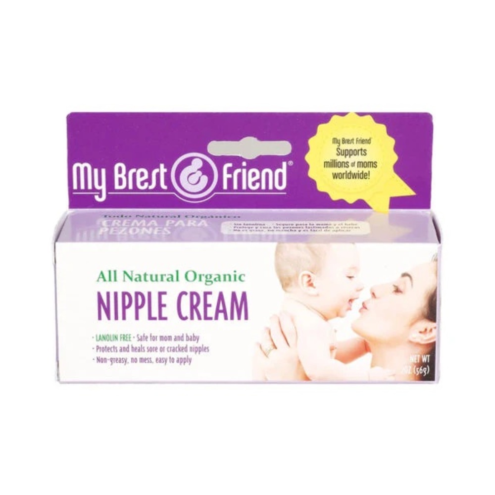 MY BREST FRIEND All Natural Nipple Cream For Breastfeeding (NIB) Lanolin Free